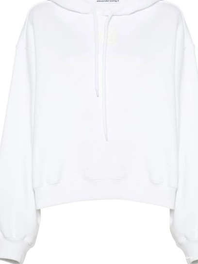 hoodie Women Alexander Wang logo-print cotton 0228