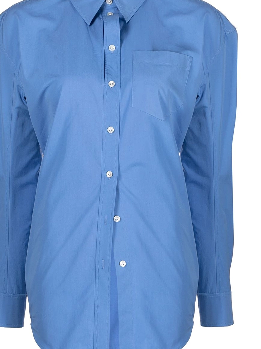 Affordable button-up Wang Women Alexander shirt ruched 0217