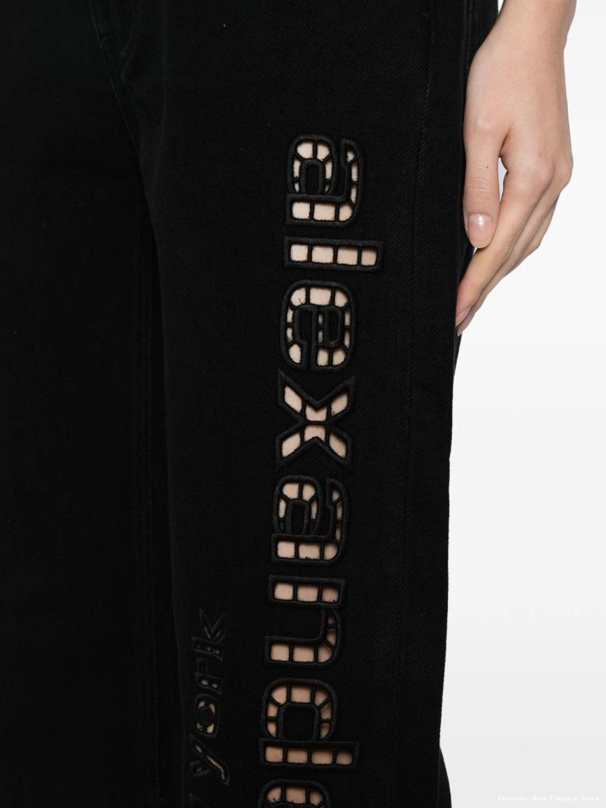 Affordable Alexander Wang trousers EZ embroidered Women straight-leg 0219