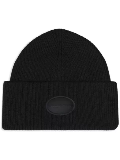 Affordable Alexander Wang logo-patch beanie Women 0203