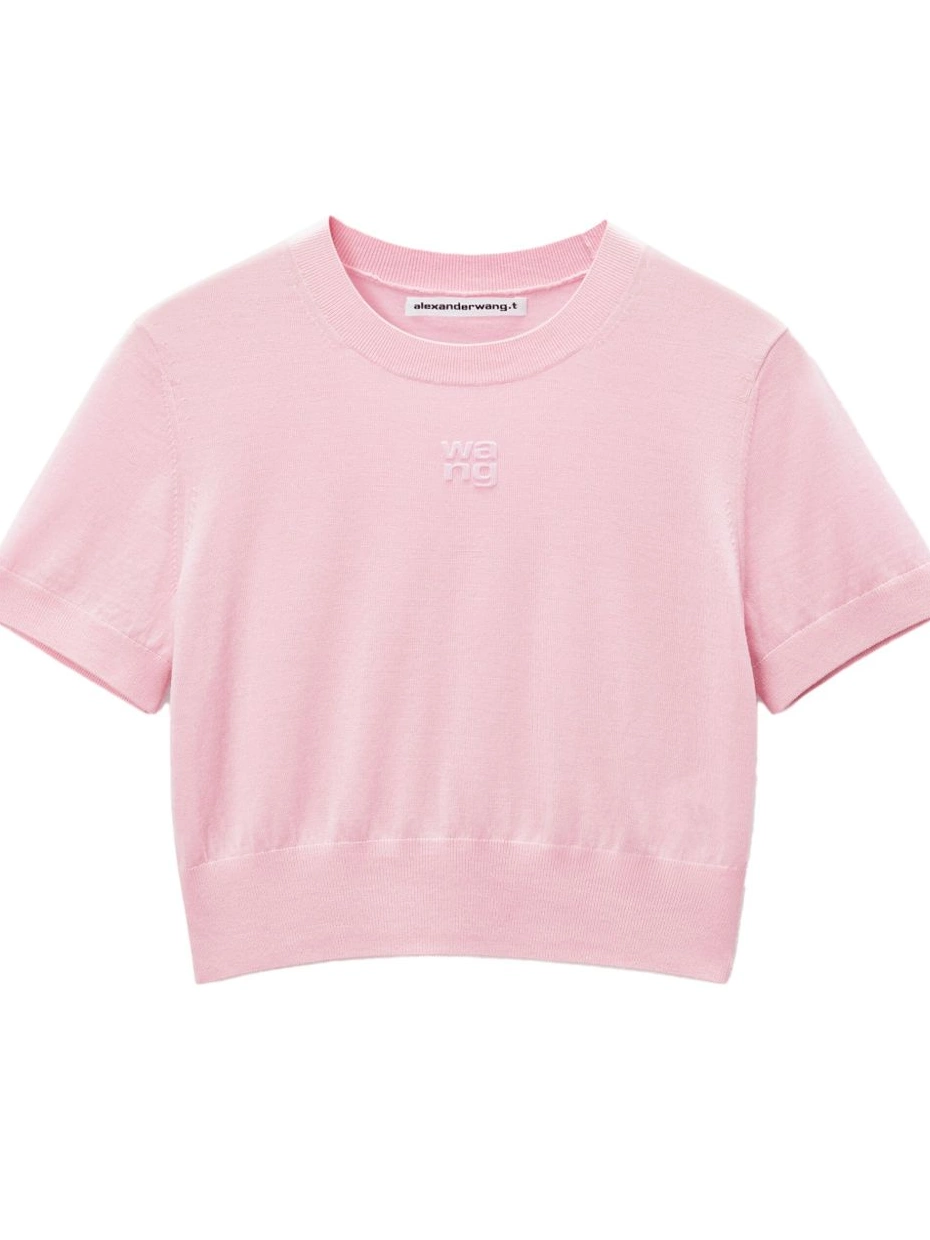 Affordable Alexander knitted logo-embossed Wang T-shirt Women 0217