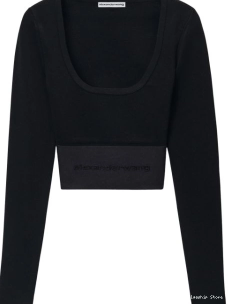 Affordable Women top Wang scoop-neck Alexander 0213