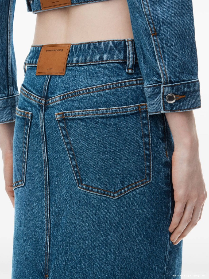 Affordable skirt denim low-rise Women midi Alexander Wang 0222