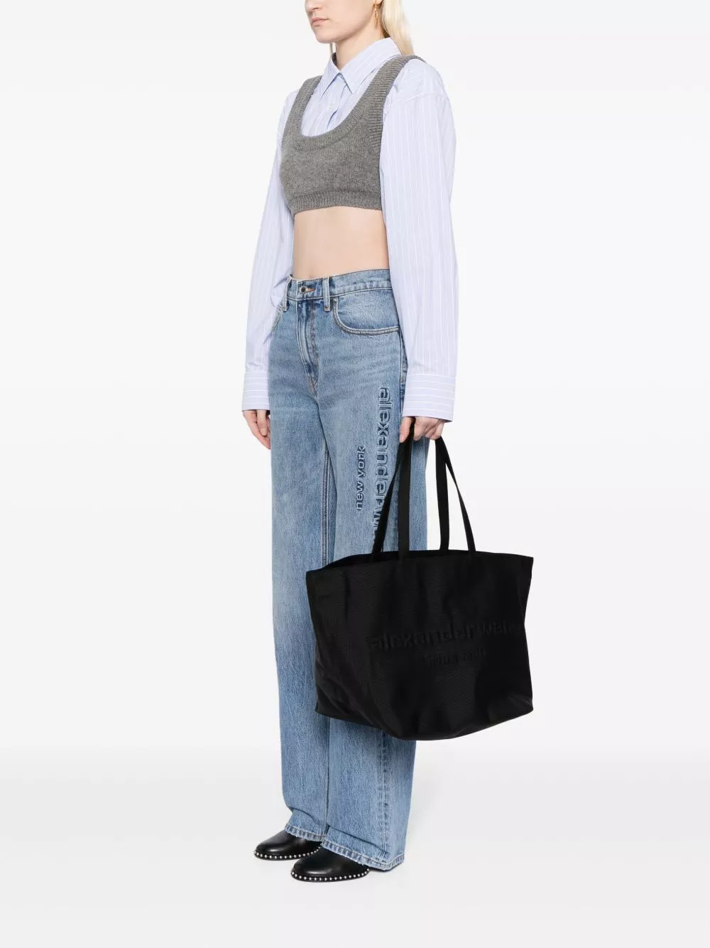 Affordable Alexander Wang Punch logo-embossed tote bag Women 0202