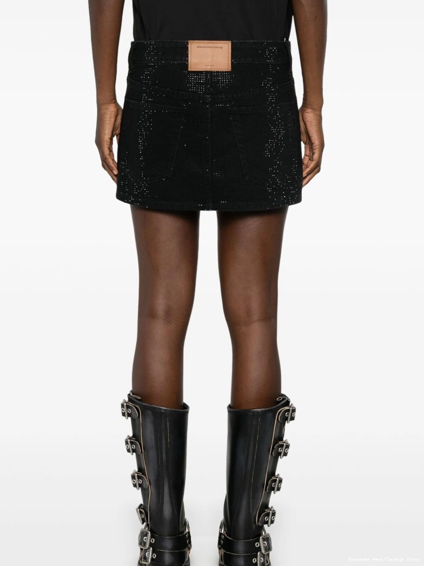 Affordable crystal-embellished skirt Alexander Wang mini Women 0210