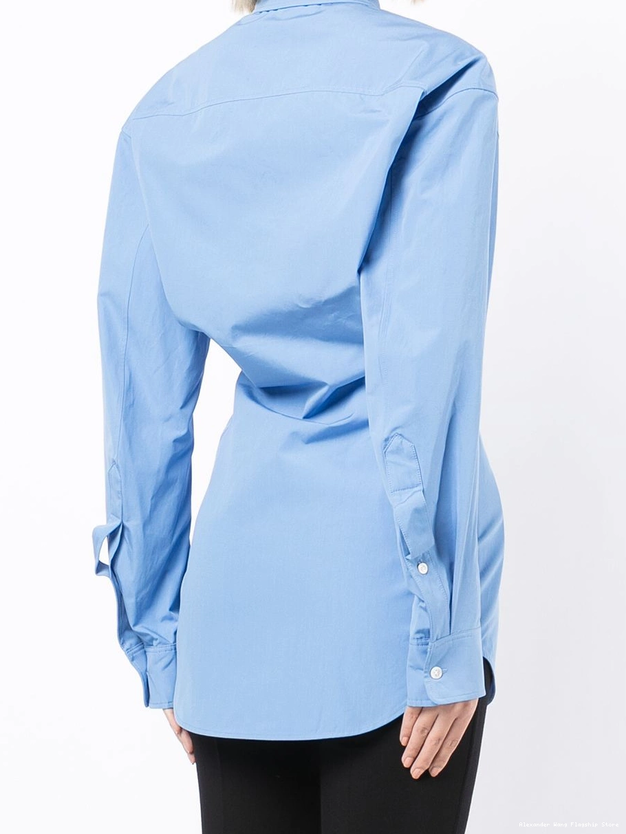 Affordable shirt ruched Women button-up Alexander Wang 0221