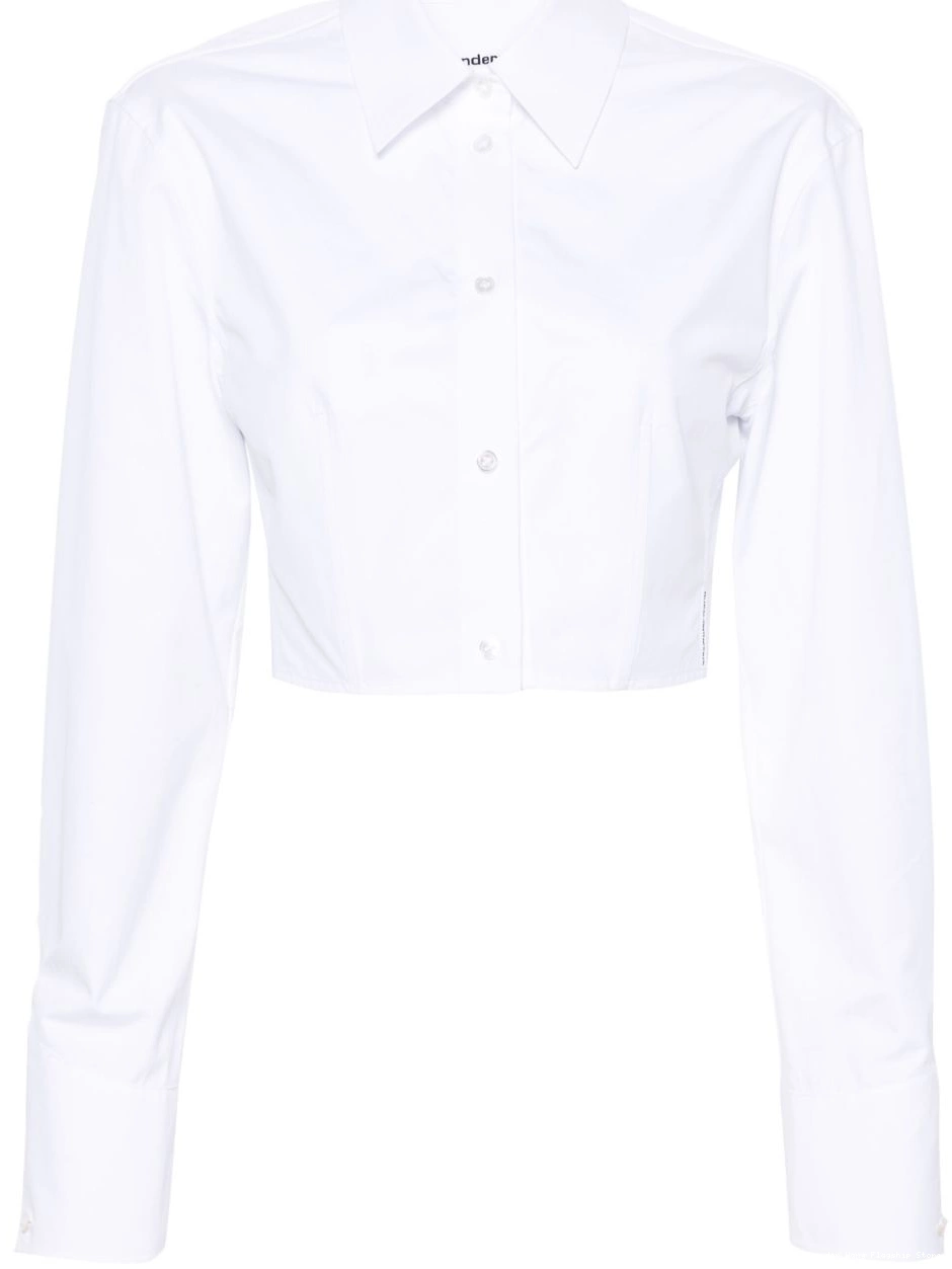 Affordable Wang boned shirt Women cropped Alexander 0228