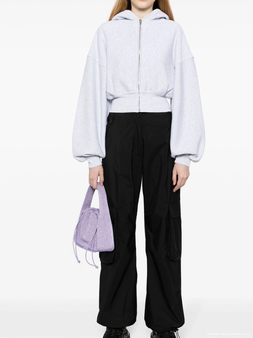 Affordable zip-up Women hoodie Alexander cropped Wang 0223