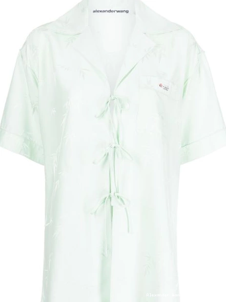 Cheap jacquard Wang pajama-style Alexander shirt Women 0222