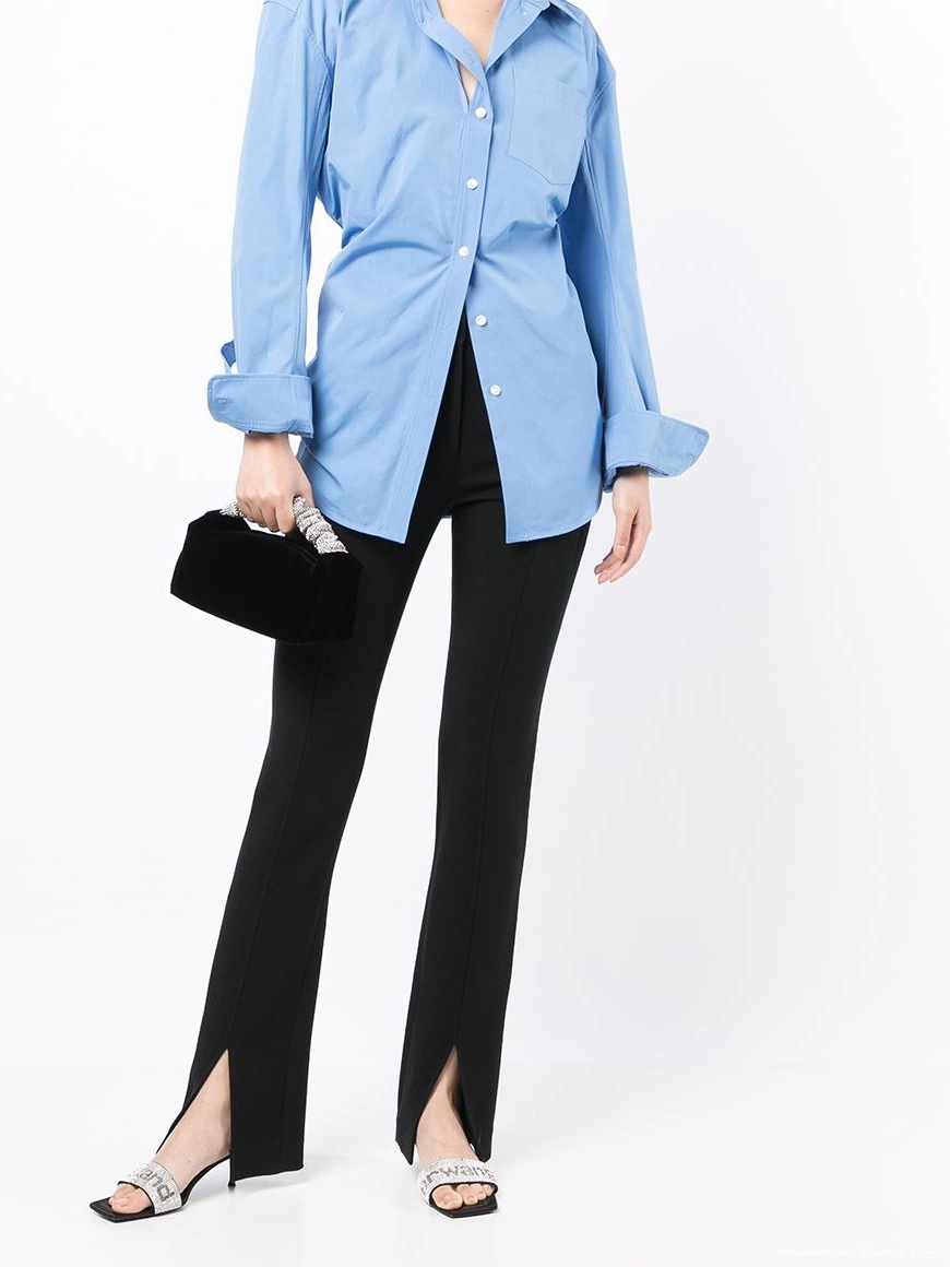 Affordable button-up Wang Women Alexander shirt ruched 0217