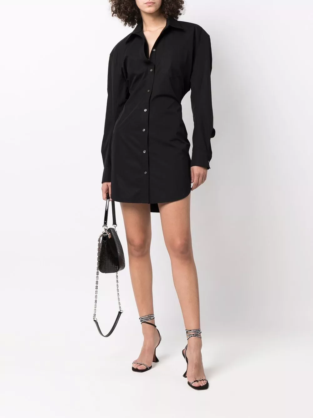 Affordable Alexander Wang long-sleeve cotton shirtdress Women 0201