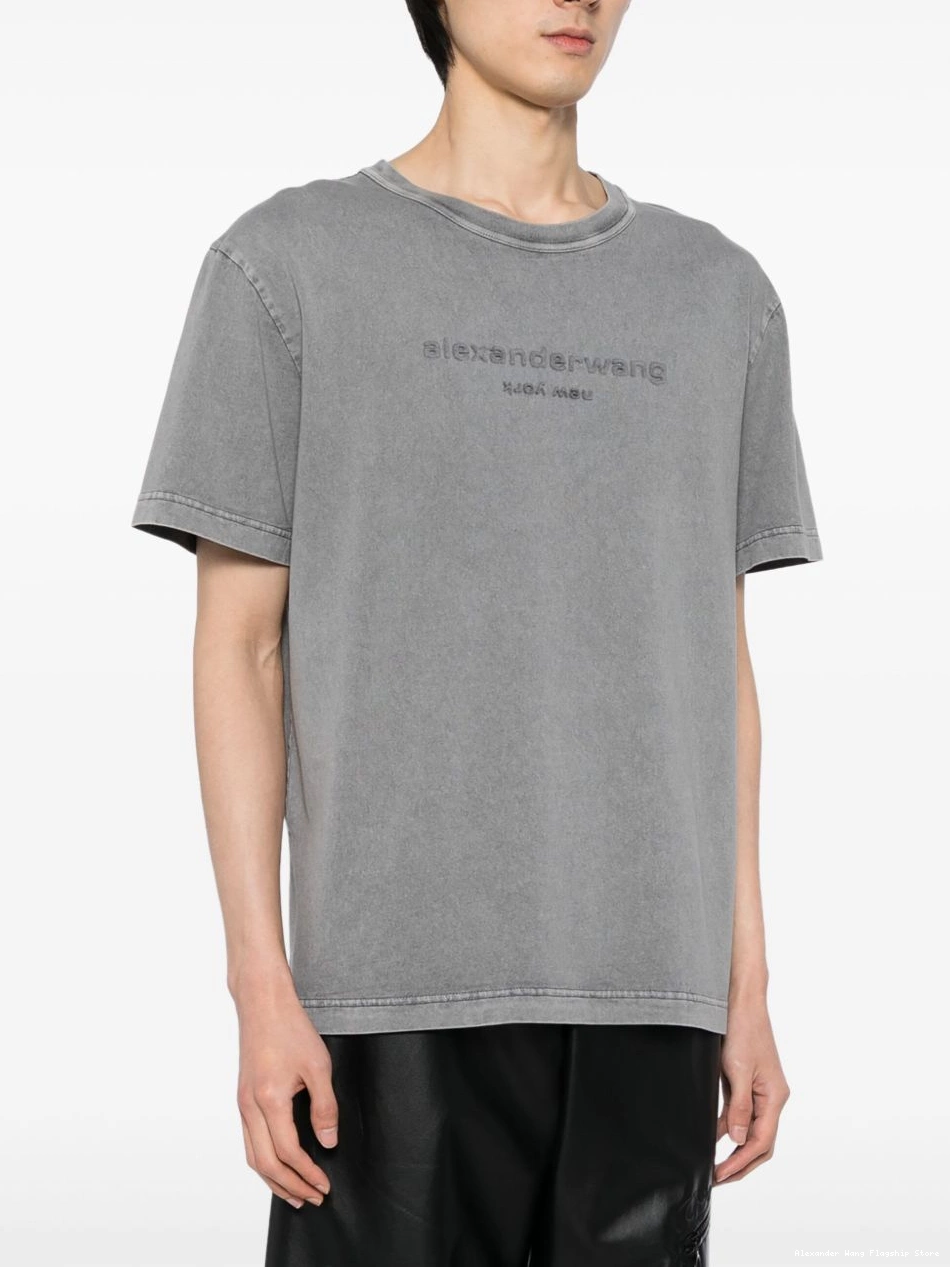 Affordable T-shirt Alexander Women cotton logo-embossed Wang 0210