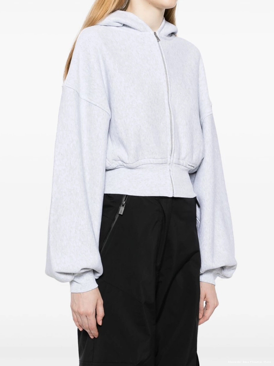 Affordable zip-up Women hoodie Alexander cropped Wang 0223