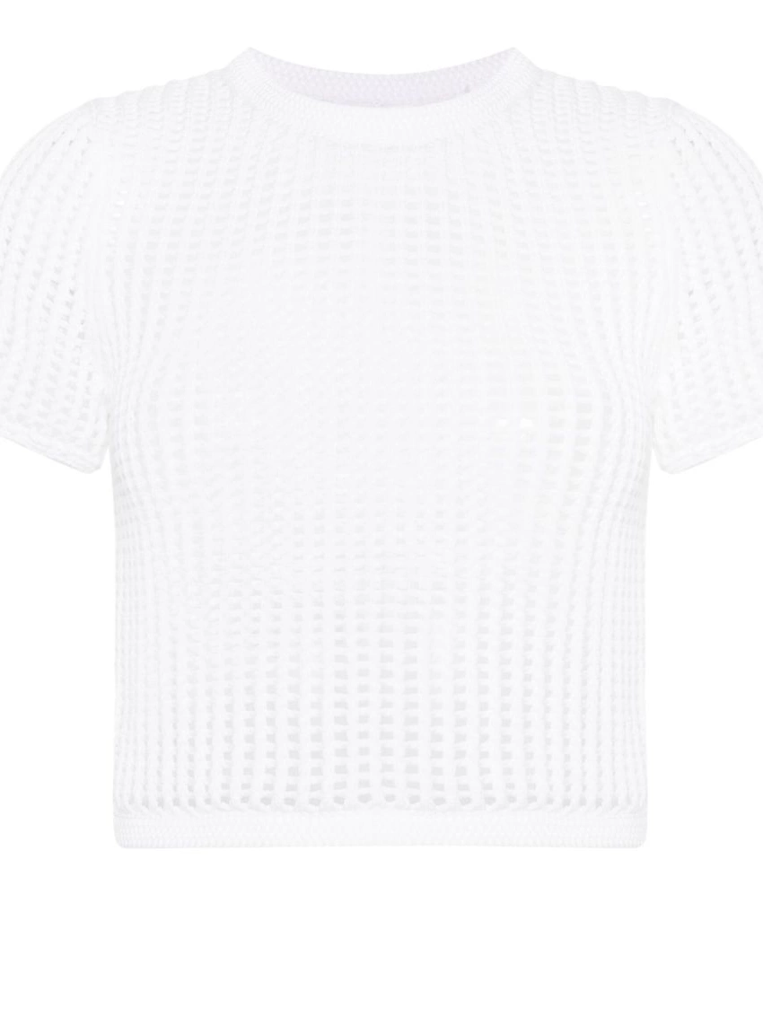 Cheap cropped open-knit Alexander top Women Wang 0228