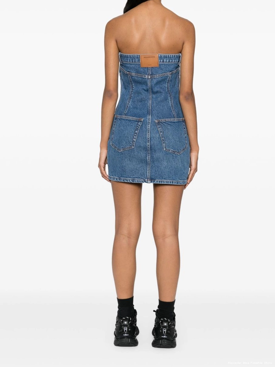 Affordable denim Wang dress Women mini Alexander 0313