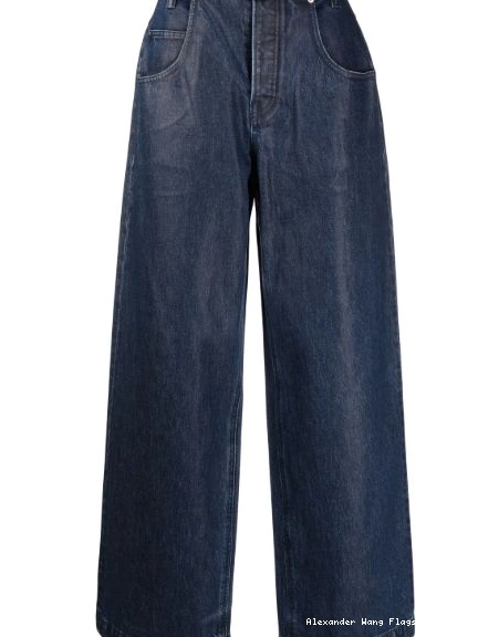 Women high-waisted jeans wide-leg Alexander Wang 0311