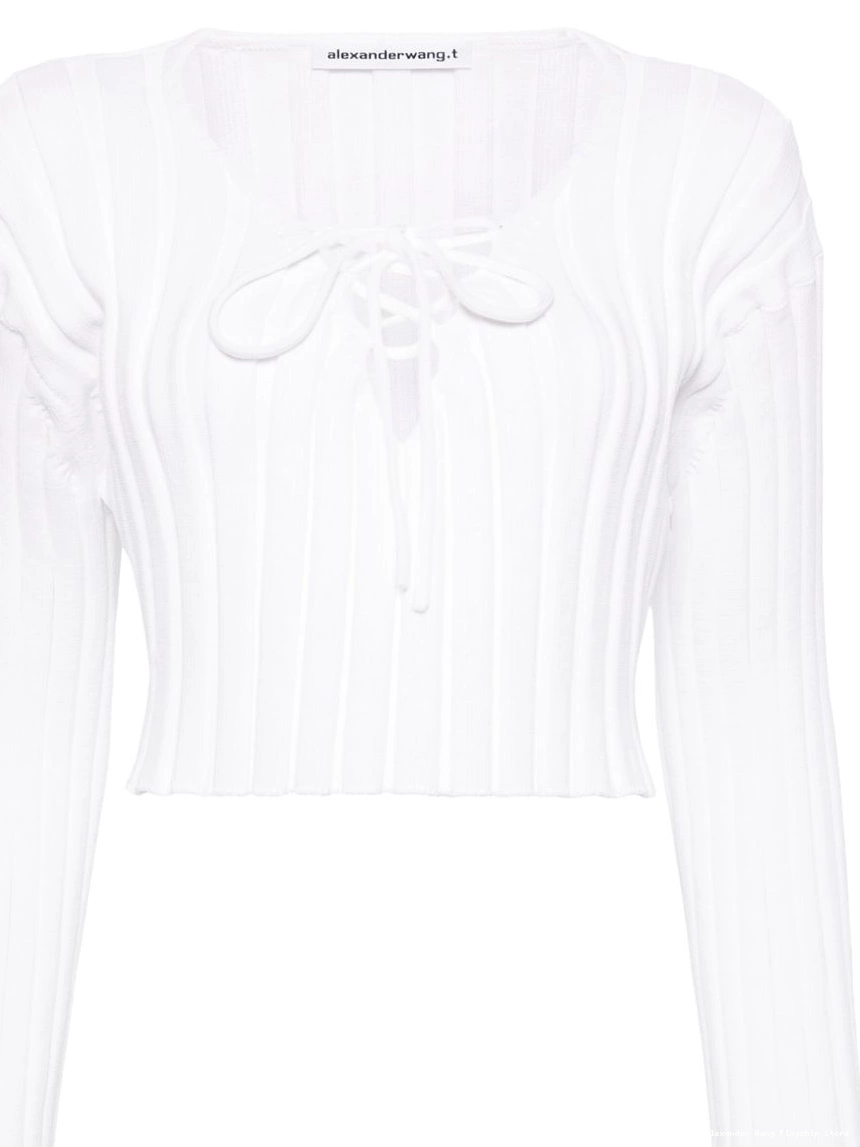 Affordable cropped Wang Alexander ribbed sweater Women 0313