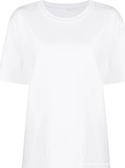 Cheap Wang cotton T-shirt Women rubberised-logo Alexander 0307