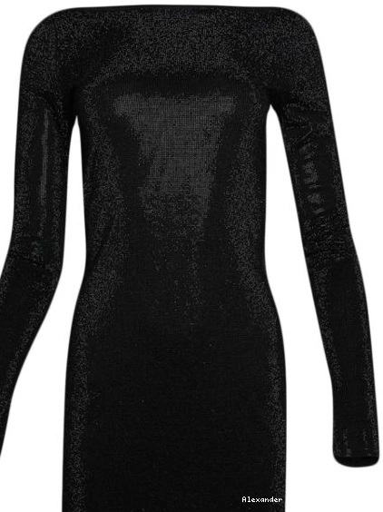 Alexander minidress Wang Women boat-neck beaded 0309